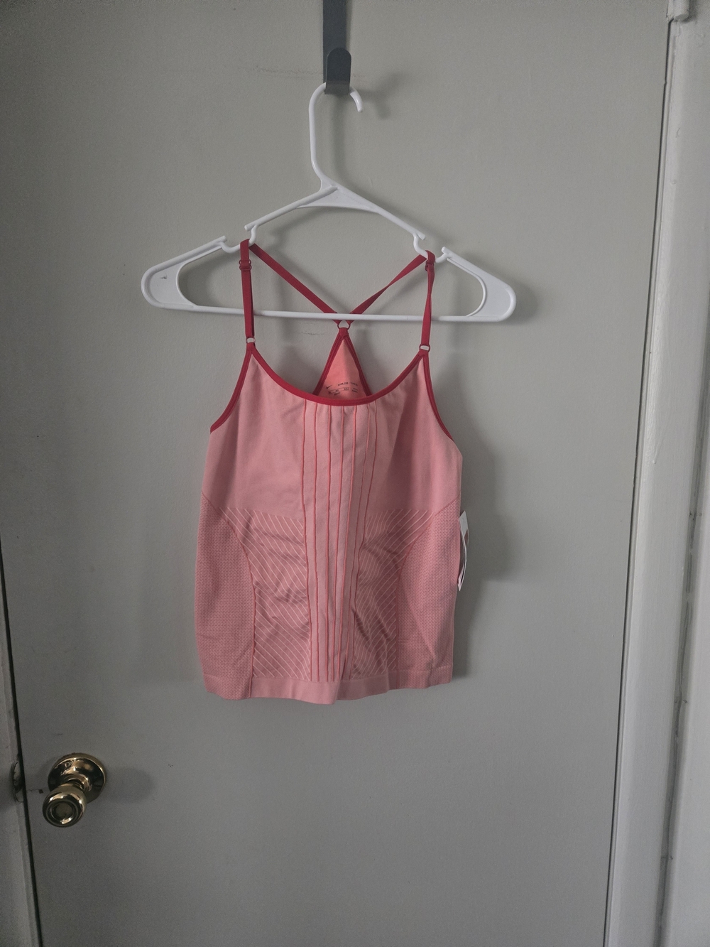 NWT Nike Pink & Red Slim Top